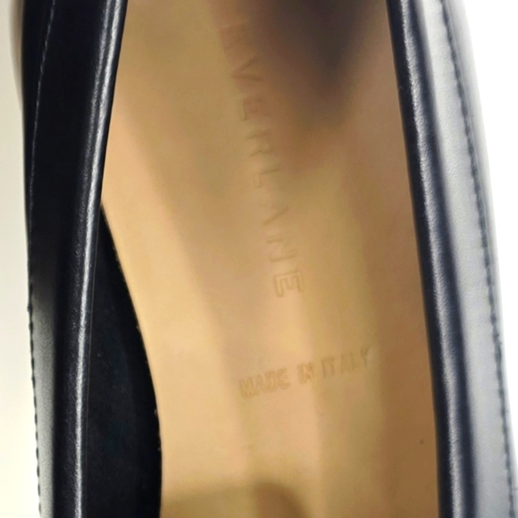 Everlane‎ Loafer Black Leather Flat Slip On Shoes Size 8.5 - Picture 12 of 14